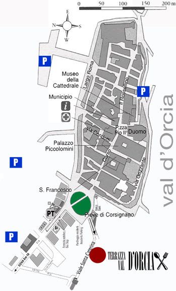 Mappa Pienza